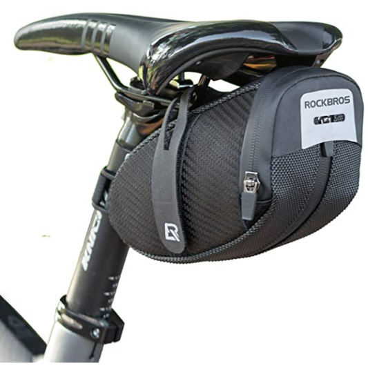 ROCKBROS B74 Zadeltas met Achterlichthouder Fiets Zadel Tas Zwart