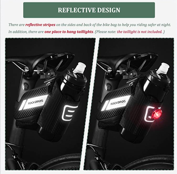 ROCKBROS C32 Fiets Zadeltas met Fleshouder Reflecterend ong. 1L
