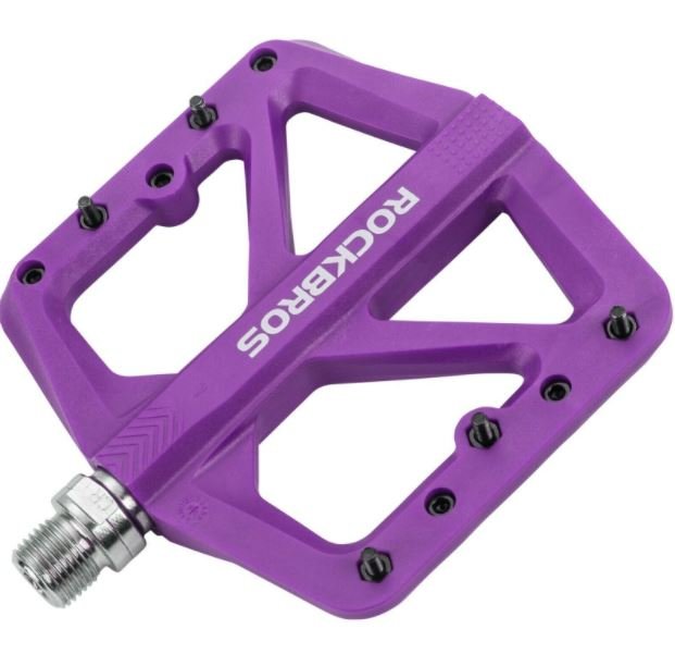 ROCKBROS Nylon Fietspedalen Antislip MTB Platte Pedalen 9/16 Inch 3 Afgedichte Lagers