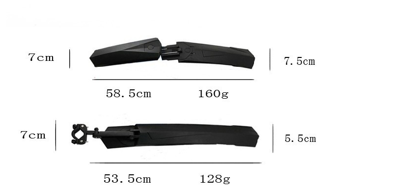 ROCKBROS WS1001 Set Splashguard Voor en Achter MTB 26 Inch 4 Kleuren