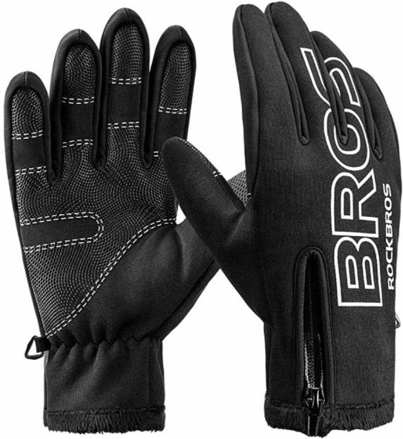 mountainbike handschoenen ROCK BROS Fietshandschoenen Winter Motorfiets Fiets MTB Handschoenen L