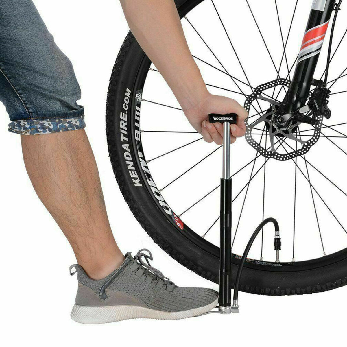 ROCKBROS Fiets Luchtpomp 120 PSI Presta&Schrader