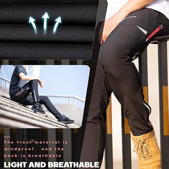 ROCKBROS Heren Fietsshort Luchtdoorlaatbaar Lange Fietsshort Loopshort Voor Buitensporten