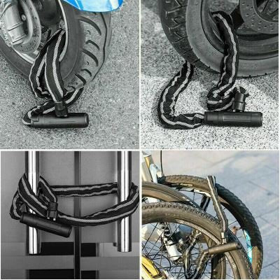 ROCKBROS LCXR0100 Fietsslot Kettingslot Motoslot 116CM Met Sleutel 6MM