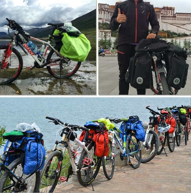 ROCKBROS MTB fietsendrager met reflector semi quick release max.50kg aluminium