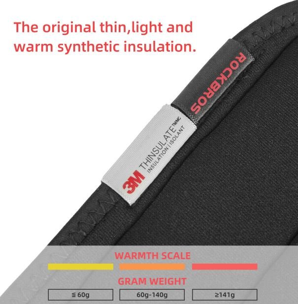 ROCKBROS TT009L Kniebeschermers Thermische Kniewarmer 1 Paar
