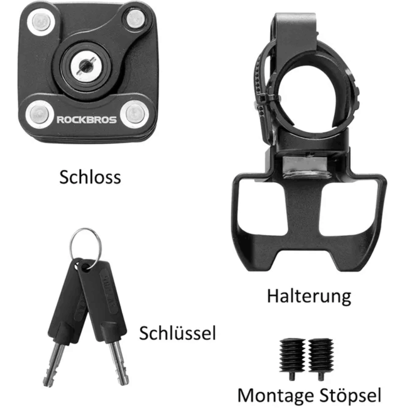 ROCKBROS WL790 Fietsslot Plooislot Met Beugel Anti-Diefstal