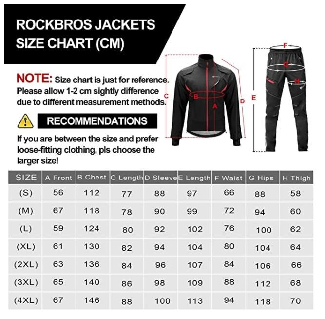 ROCKBROS Winter Fietsen jas broek set