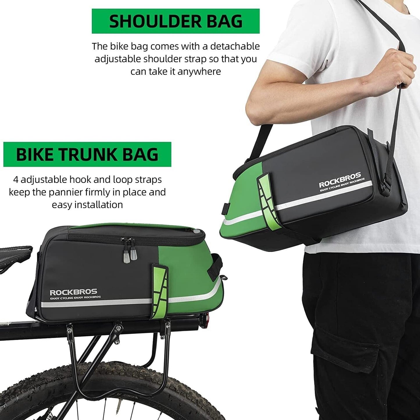 ROCKBROS Fietstas Zadeltas Multifunctionele Picknicktas 9L
