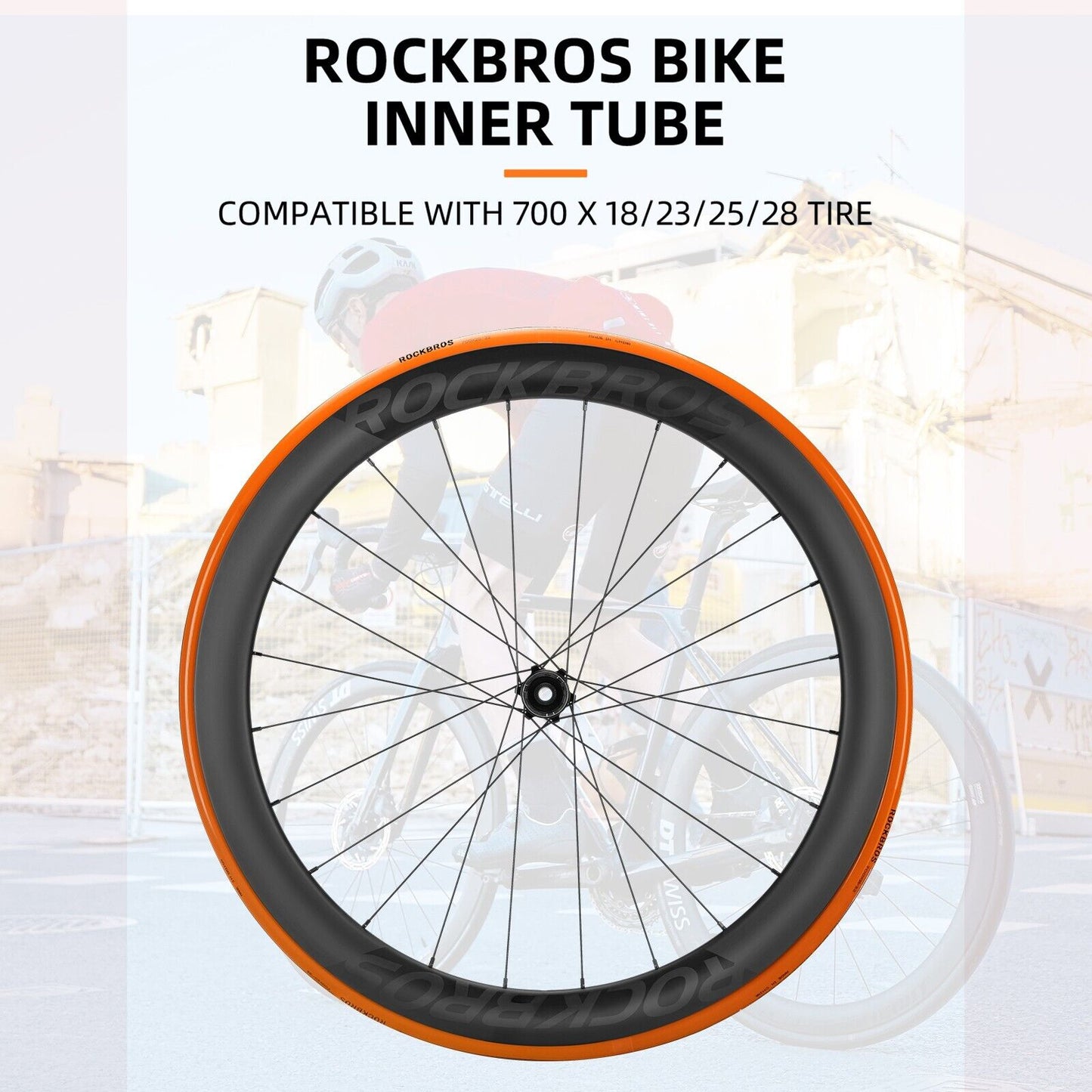 ROCKBROS fietsbinnenband 700 x 18-32C 35g TPU Presta-ventiel racefiets