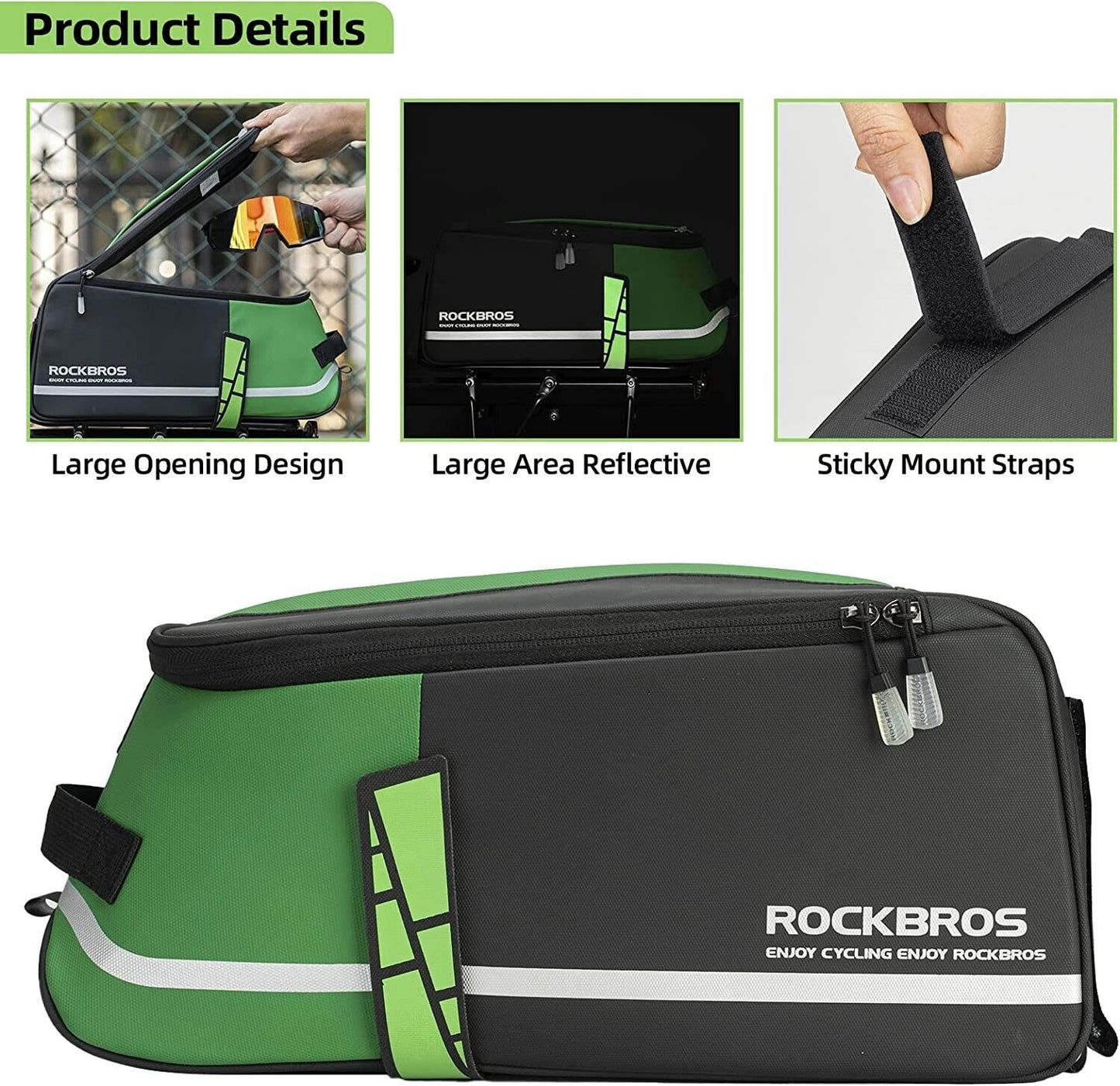ROCKBROS Fietstas Zadeltas Multifunctionele Picknicktas 9L
