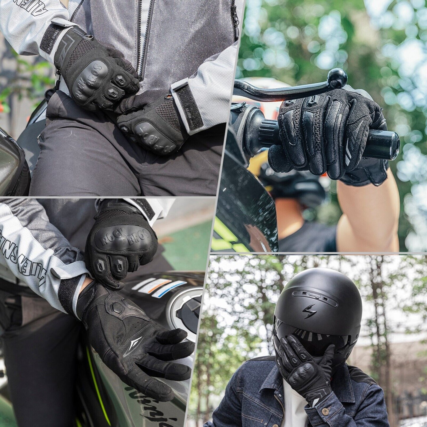 ROCKBROS winter motorhandschoenen touchscreen fietsen warm
