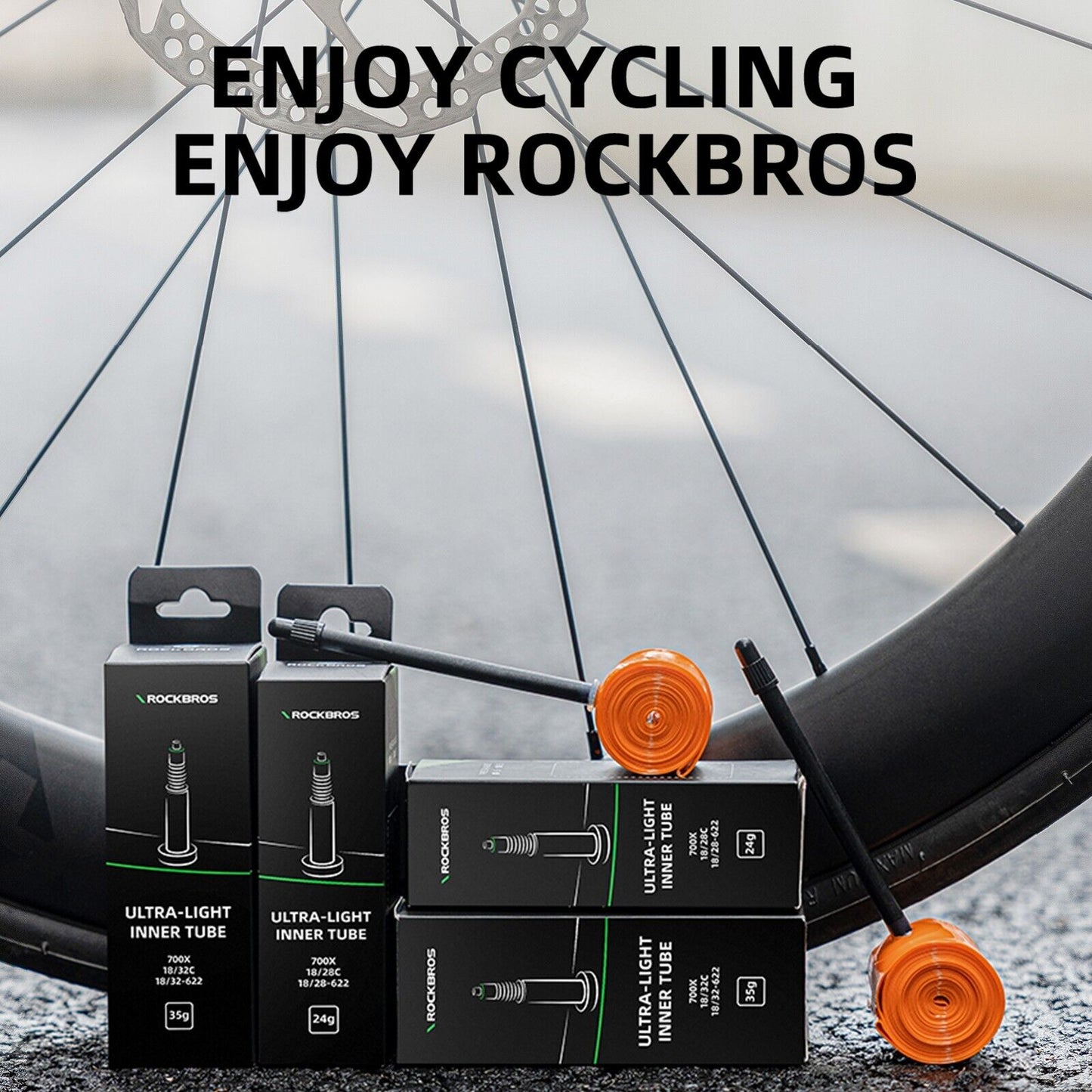 ROCKBROS fietsbinnenband 700 x 18-32C 35g TPU Presta-ventiel racefiets