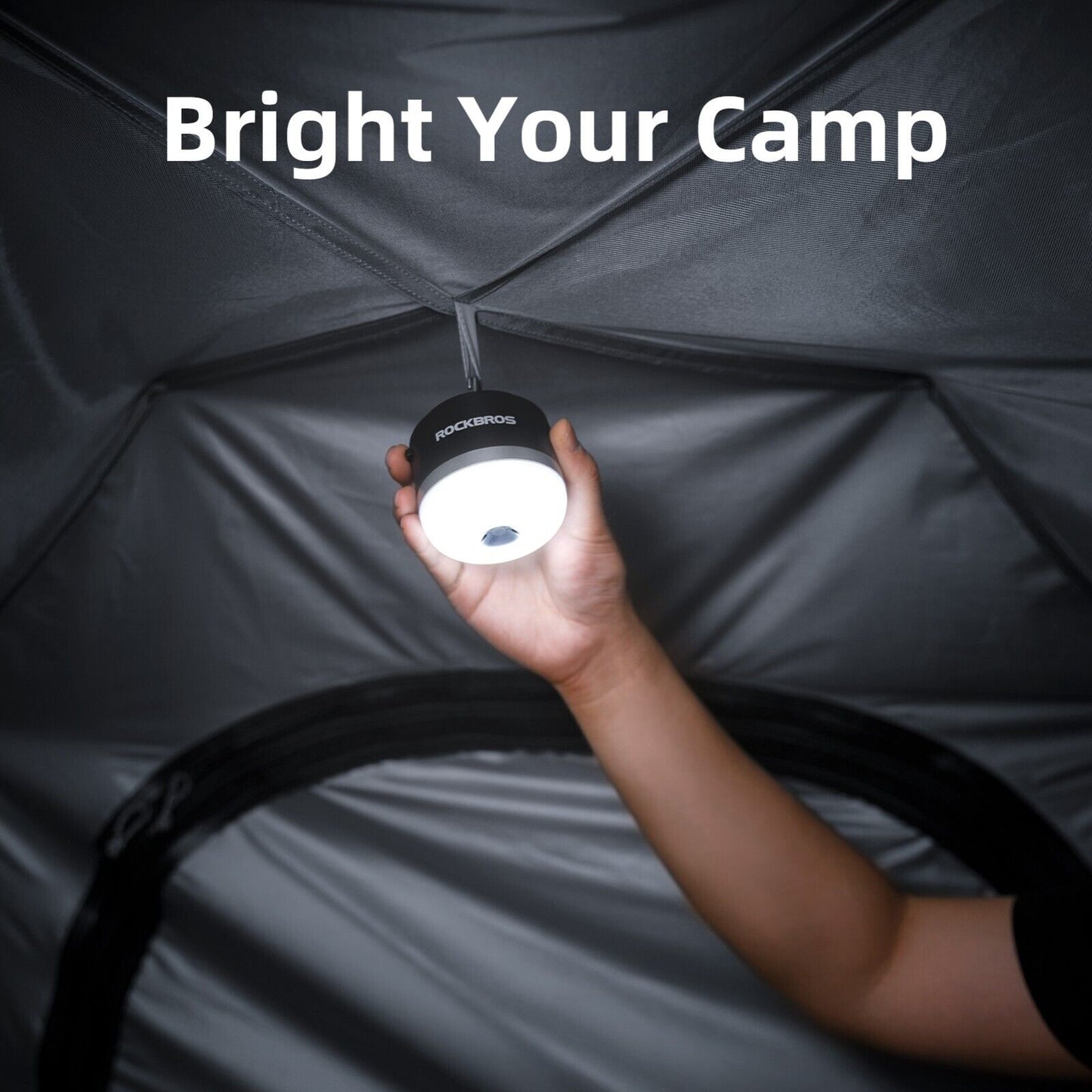 ROCKBROS Outdoor Camping Lantaarn USB Zaklampen 600 Lumen IPX65 LED Licht Oplaadbare Batterij