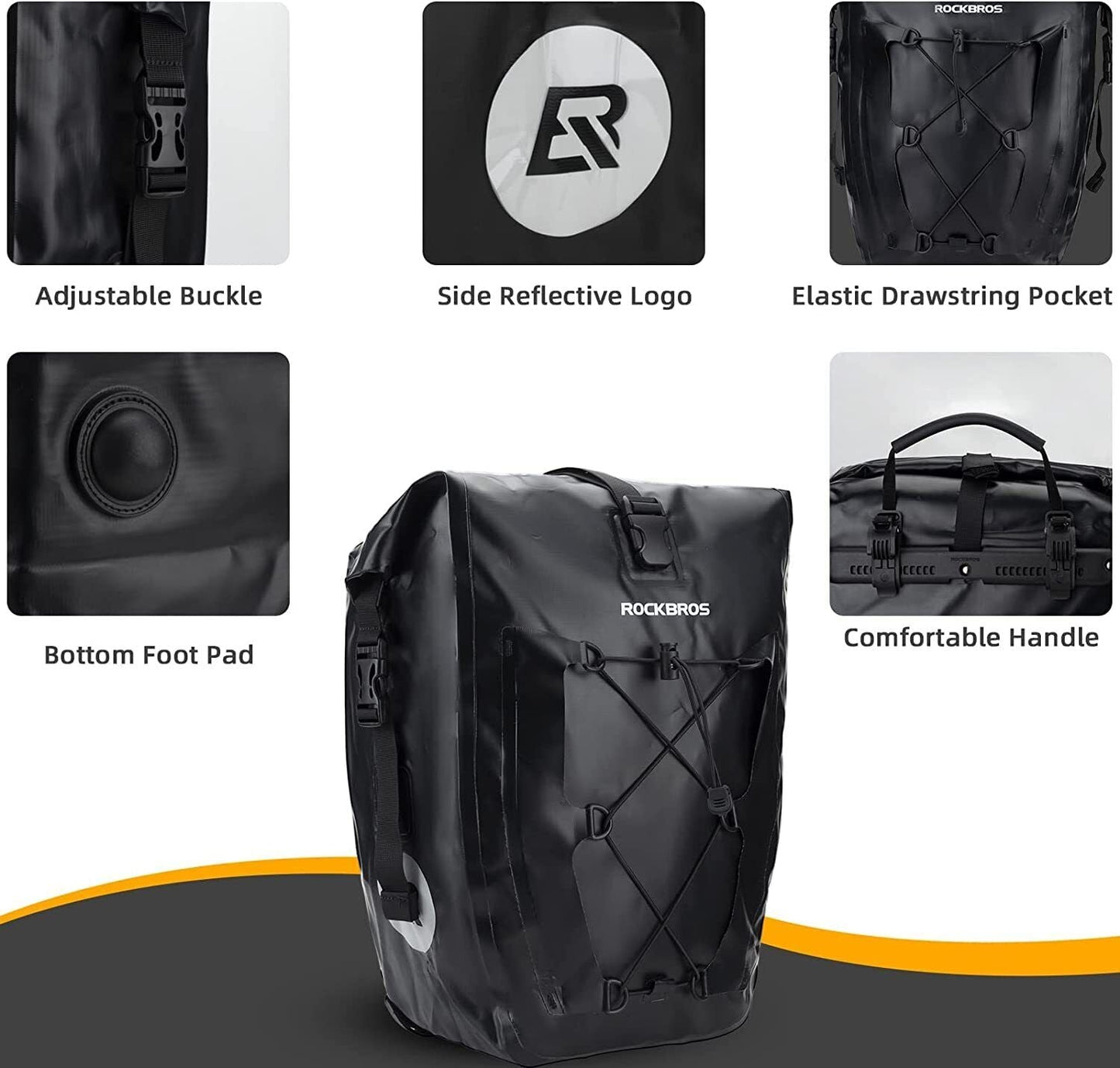 ROCKBROS waterdichte bagagedragertas fietstas 25L 5 kleuren