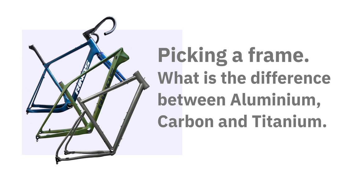 Koolstofvezel vs Aluminium vs Titanium frames en hun verschillen en voordelen