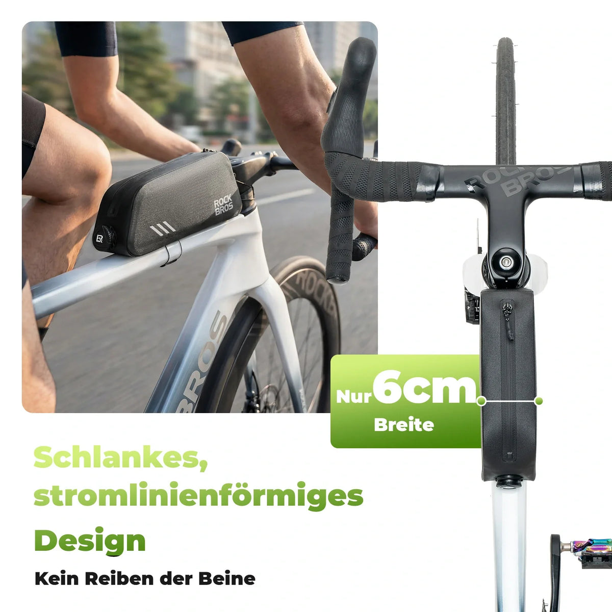 ROCKBROS 0,9L Fiets Buisboven TAS Waterdicht Draaisluiting