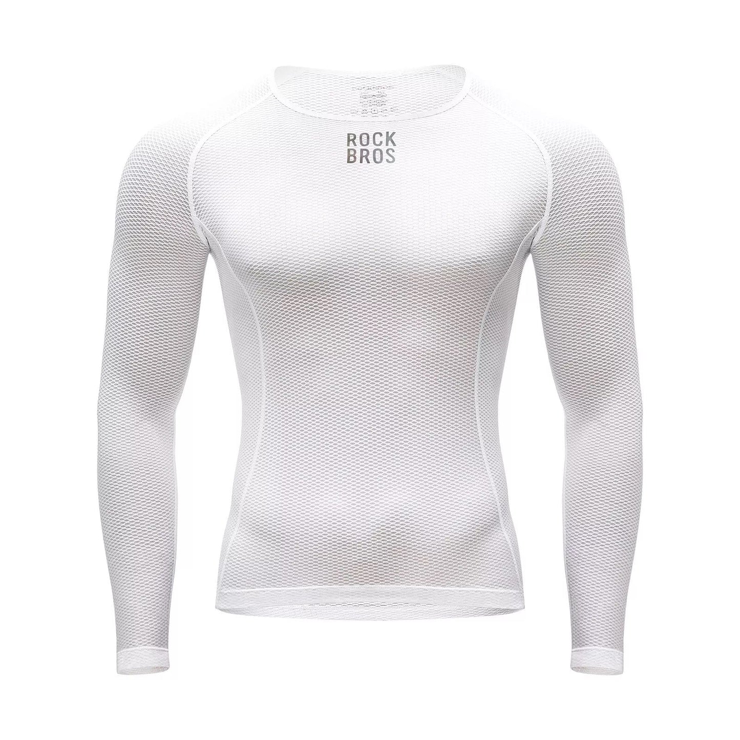 ROCKBROS shirt met lange mouwen heren wielertrui, sneldrogend functioneel shirt, fietskleding, fitnessshirt voor fietsen, hardlopen, tennis, wandelen, heren
