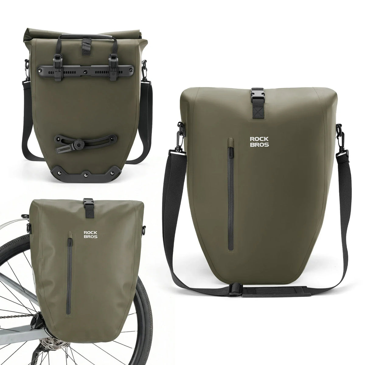 ROCKBROS 15L-20L Fiets Bagagedragertas 3-in-1