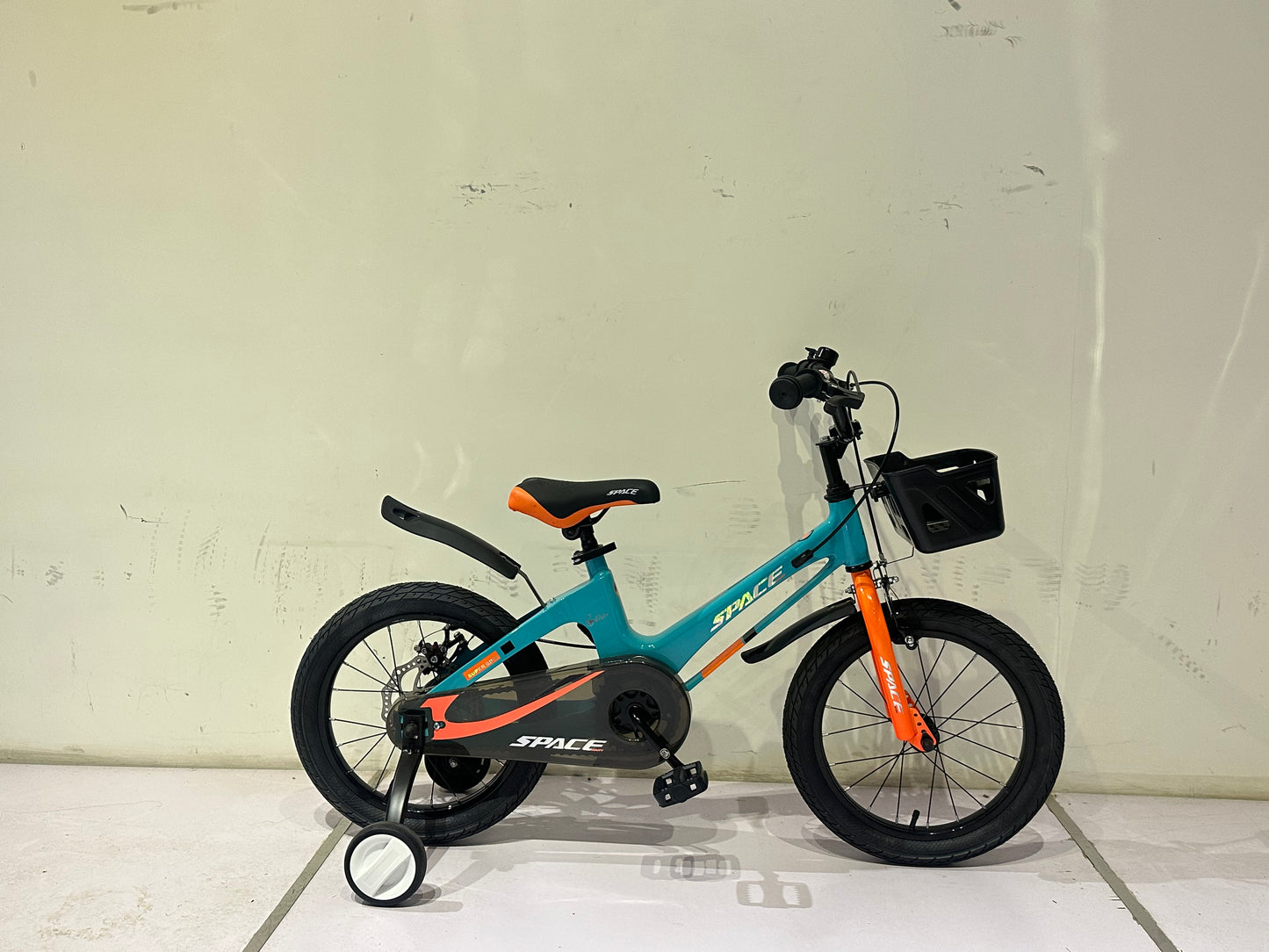 SKYS kinderfiets van 3 t/m 9 jaar 14/16/18 inch blauw oranje