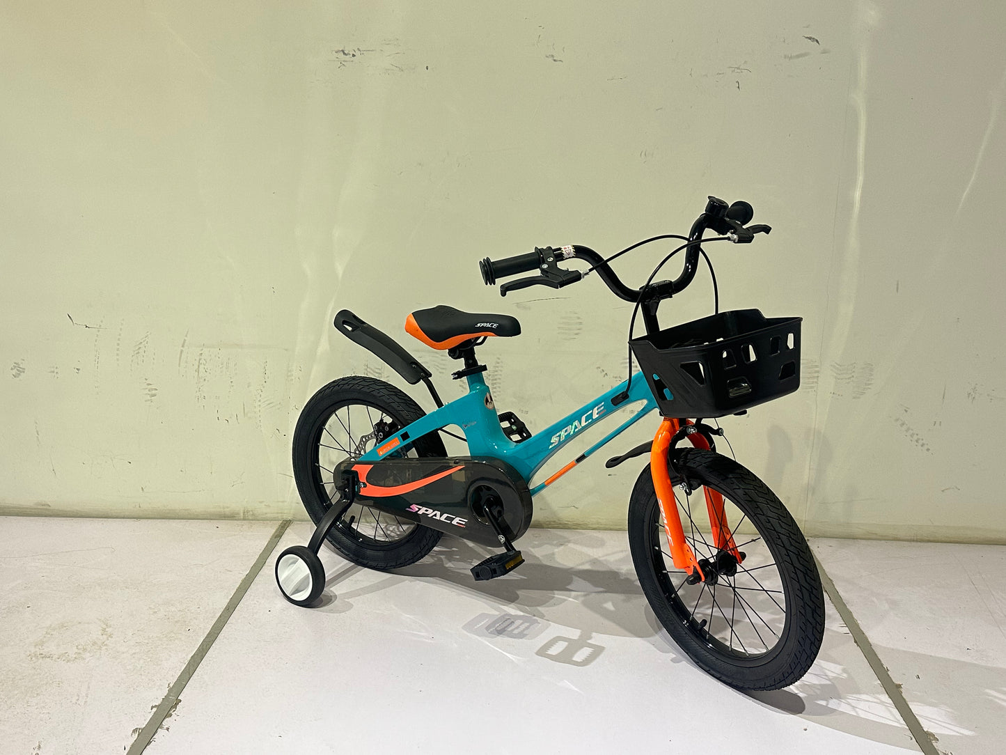 SKYS kinderfiets van 3 t/m 9 jaar 14/16/18 inch blauw oranje