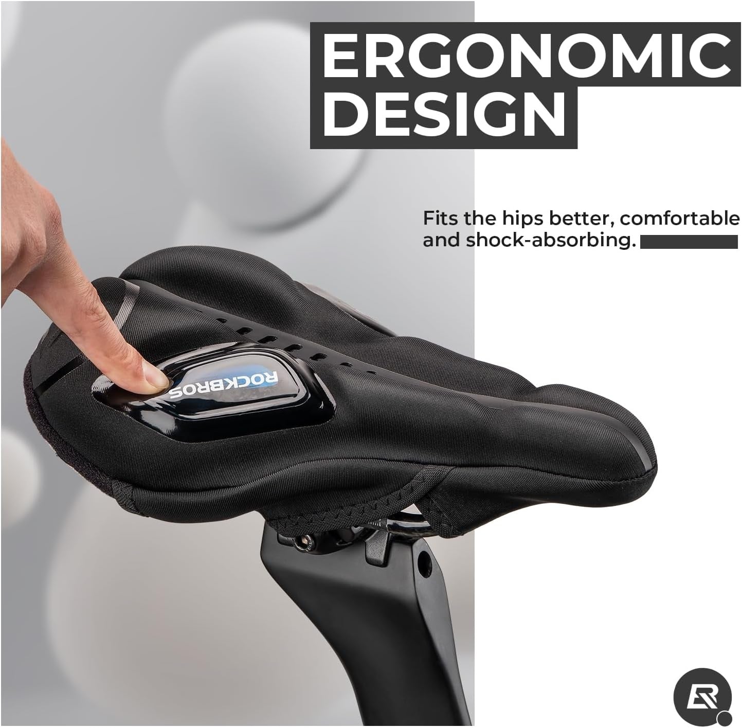 Fietszadelhoes met regenbeschermende gelzadelhoes voor MTB racefiets e-bike rood/blauw
