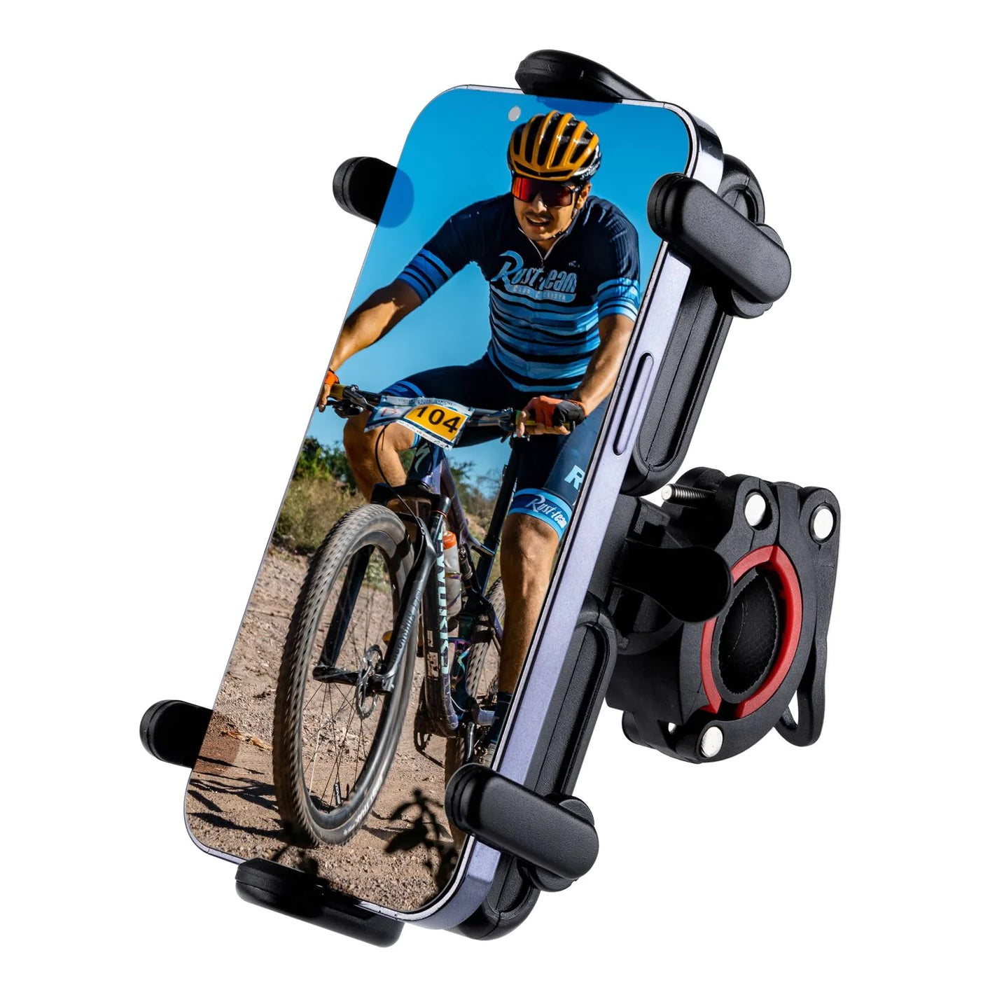 ROCKBROS fiets-gsm-houder motorhouder stuur 360° universele smartphone
