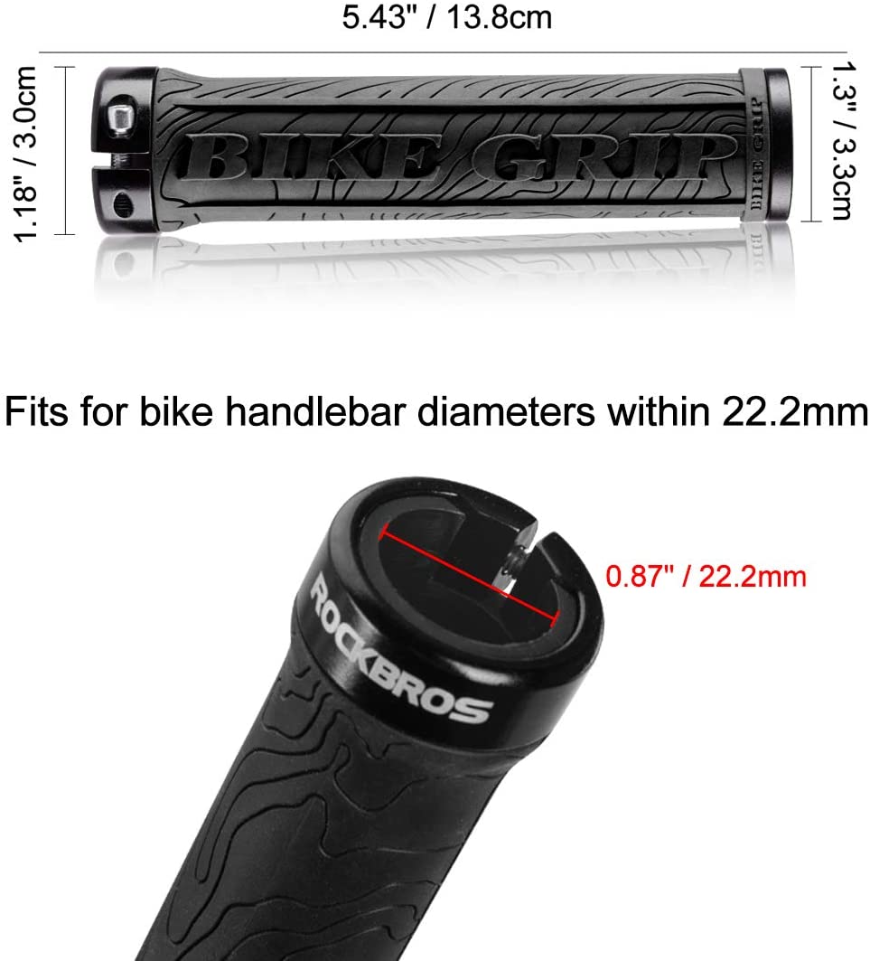 ROCKBROS Fiets Stuur Handvatten 22mm Anti-Slip Rubber