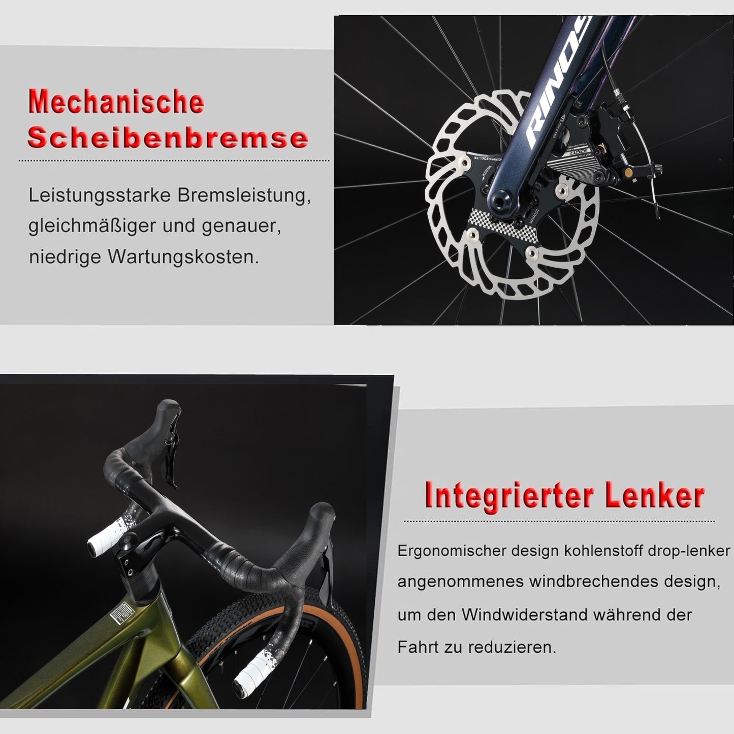 RINOS Carbon Gravel Fiets Sandman1.0 Shimano R3000