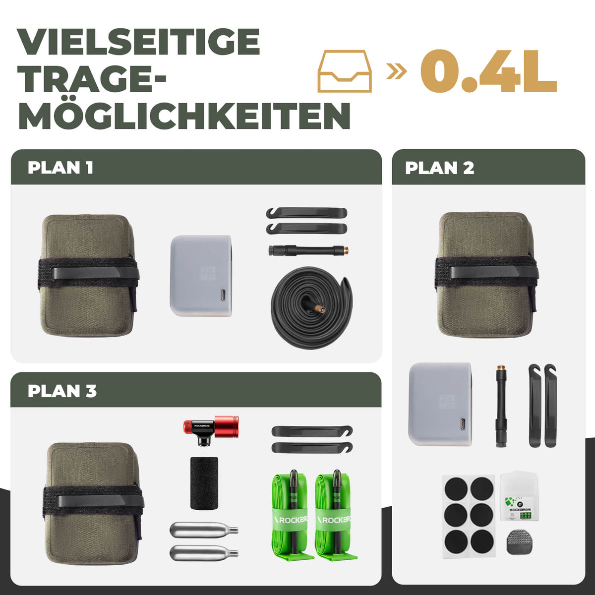 ROCKBROS Fietszadel Tas Licht Compact Waterdicht Racefiets MTB