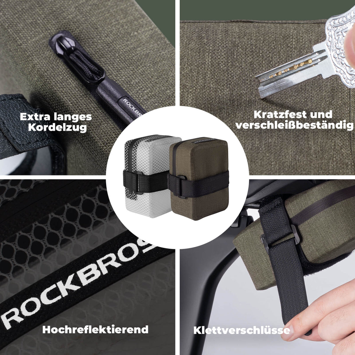 ROCKBROS Fietszadel Tas Licht Compact Waterdicht Racefiets MTB