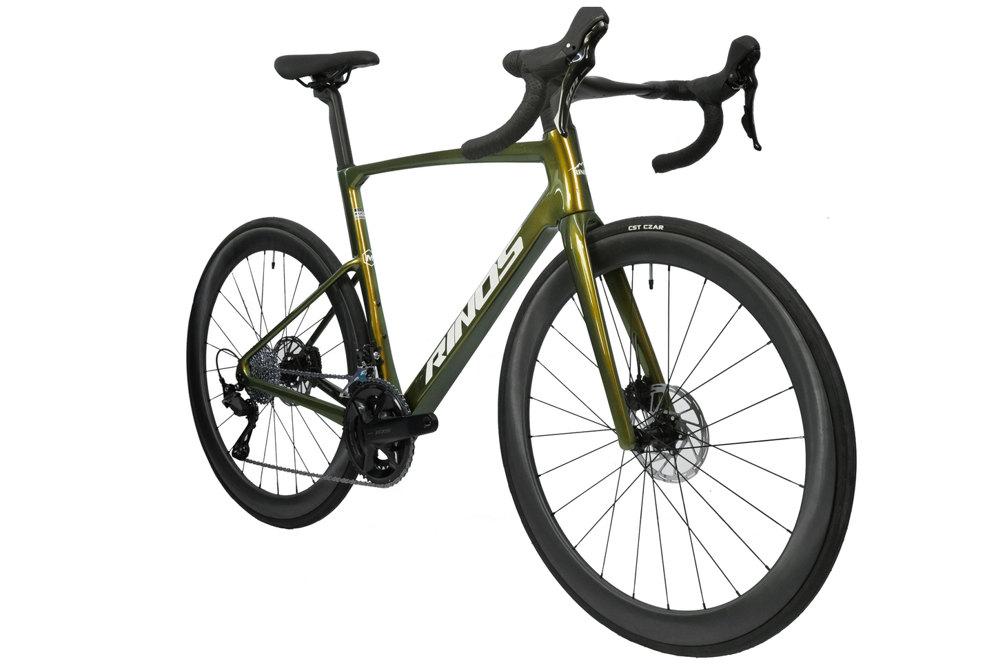 RINOS Volledig carbon racefiets Odin 4.1 Shimano 105 ST-R7120 24 versnellingen
