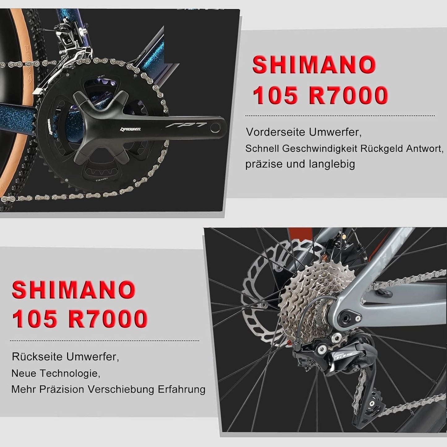 RINOS Carbon Gravel Fiets Sandman3.0 Shimano R7000