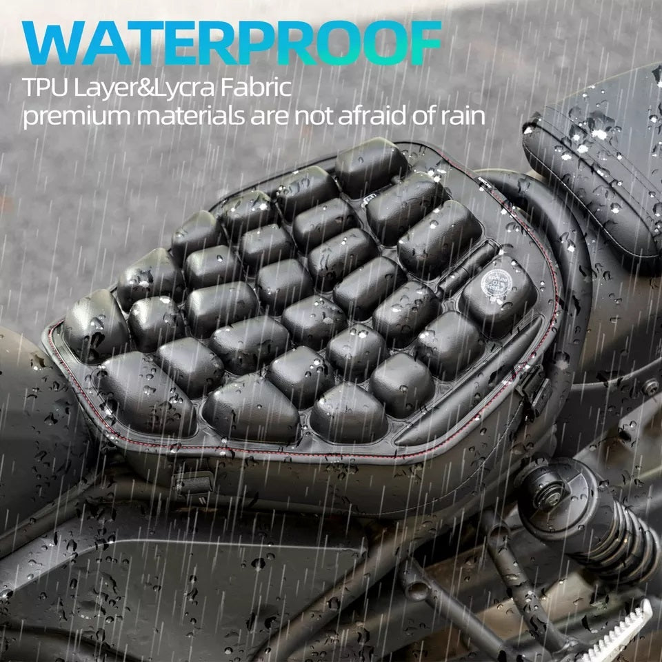 ROCKBROS motorfietszadelhoes waterdicht schokabsorberend 3D opblaasbaar zadel