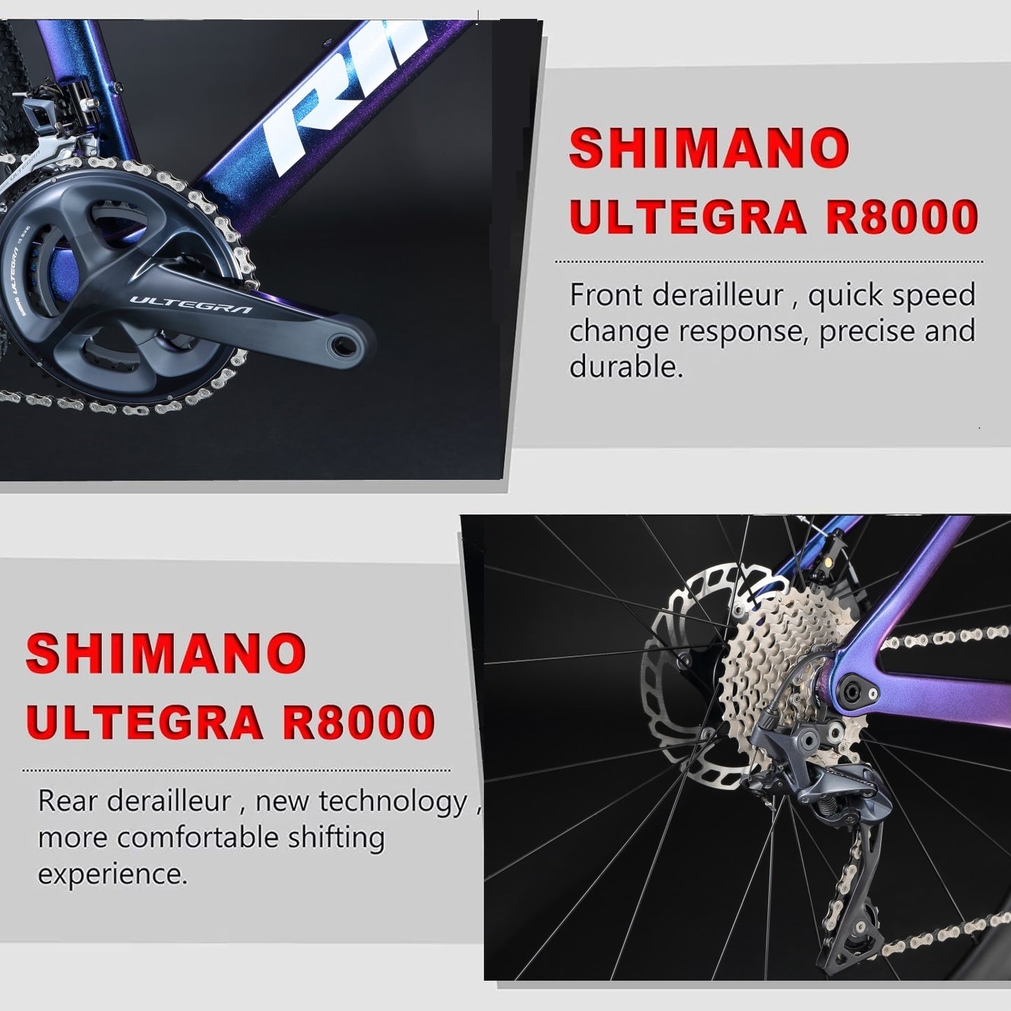 RINOS Carbon Gravel Fiets Sandman5.0 Shimano R8000 Ultegra