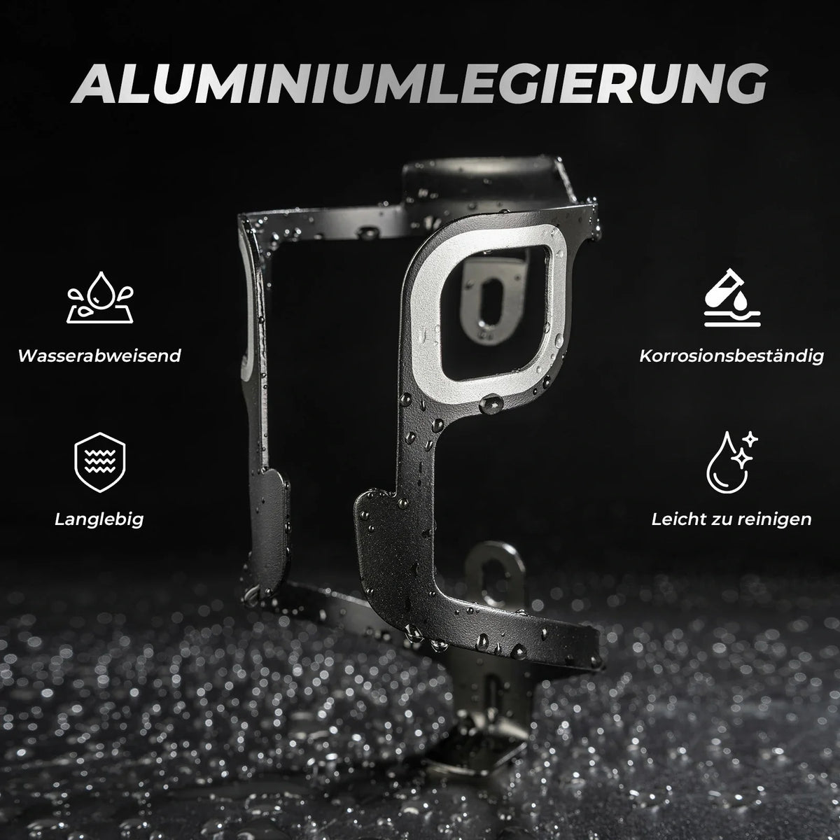 ROCKBROS Fiets Flesshouder Aluminium 27g voor Drinkflessen tot 75mm
