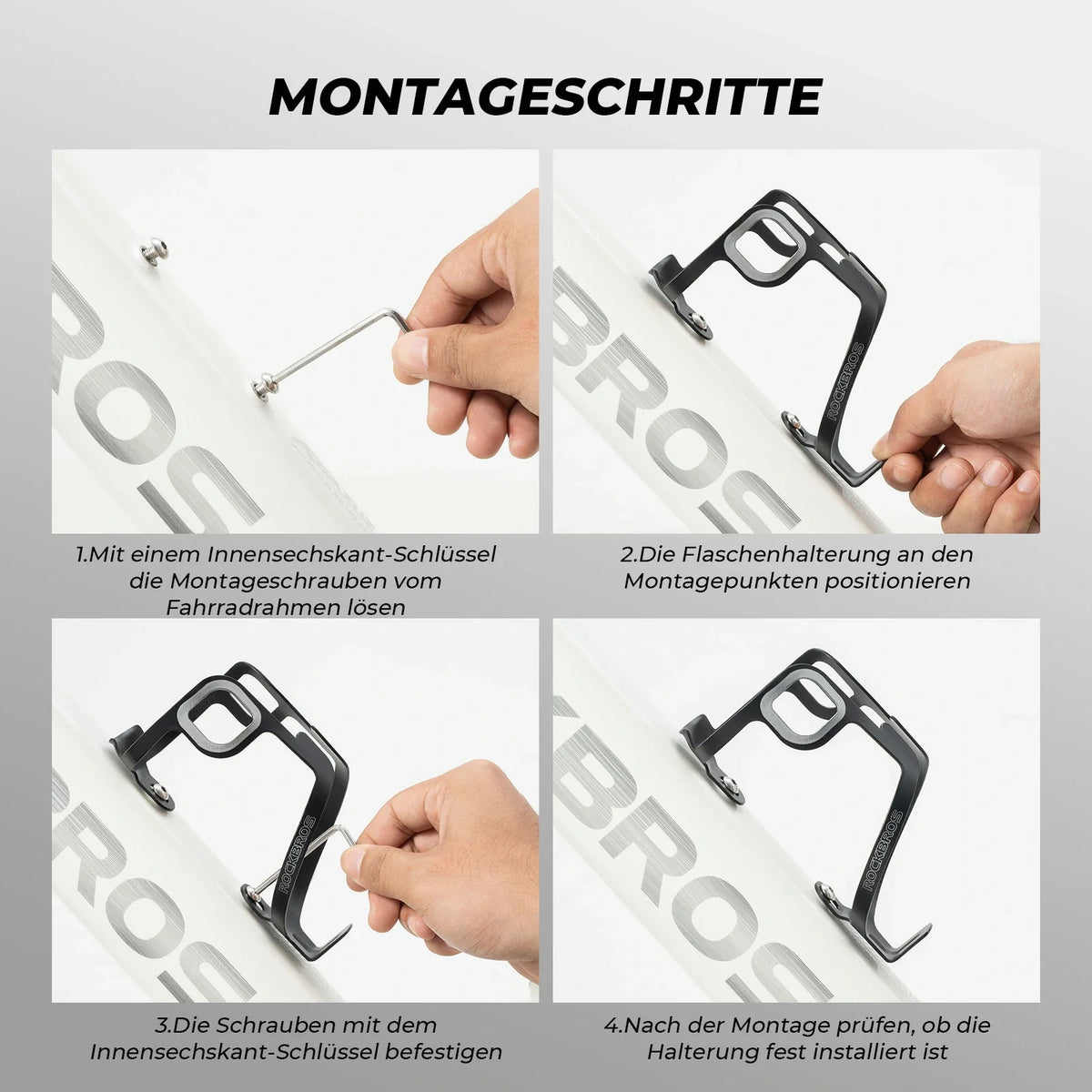 ROCKBROS Fiets Flesshouder Aluminium 27g voor Drinkflessen tot 75mm