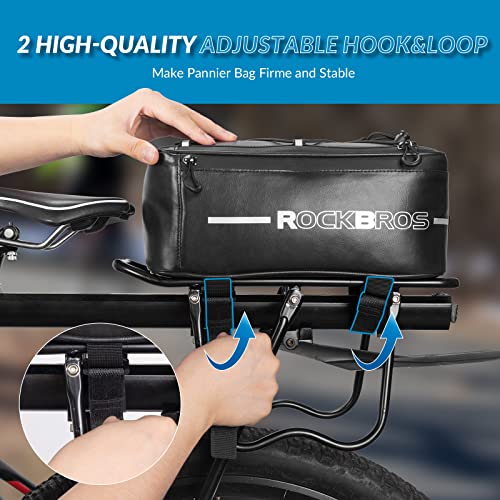 ROCKBROS Fiets Bagagedrager Tas Reflecterend 5,2L-8L met Regenhoes