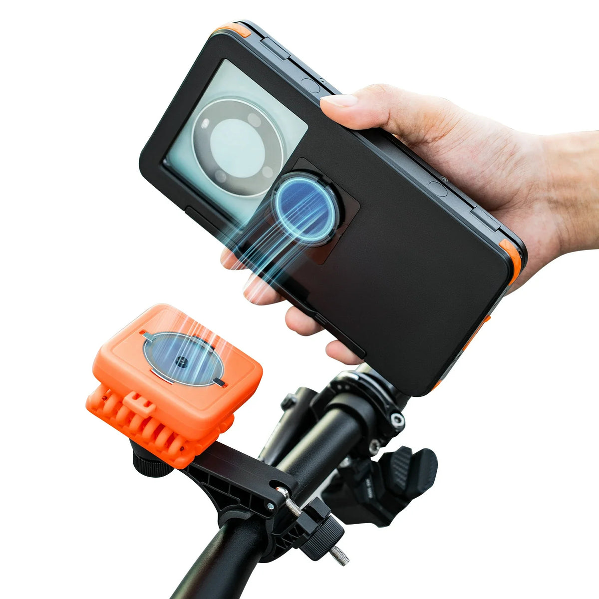 ROCKBROS Fiets Telefoonhouder Magnetisch, 4,7–6,9 inch Smartphones, Stuurhouder 22,2–31,8 mm