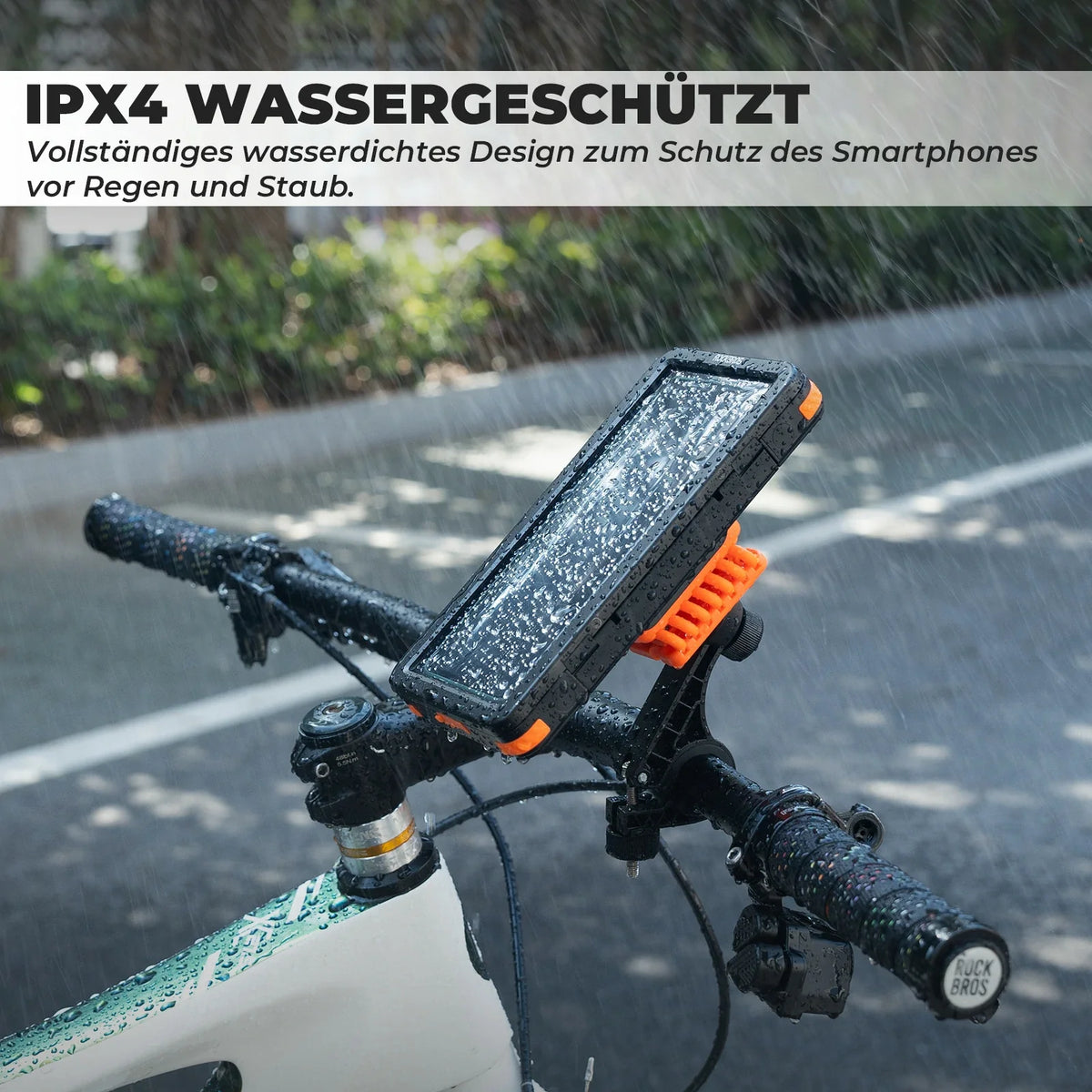 ROCKBROS Fiets Telefoonhouder Magnetisch, 4,7–6,9 inch Smartphones, Stuurhouder 22,2–31,8 mm