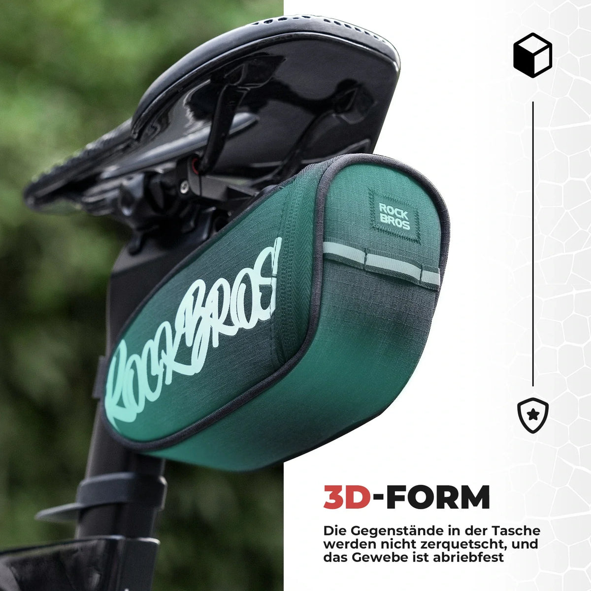 ROCKBROS Fietszadel Tas Draagbare Zadeltas 0,8L