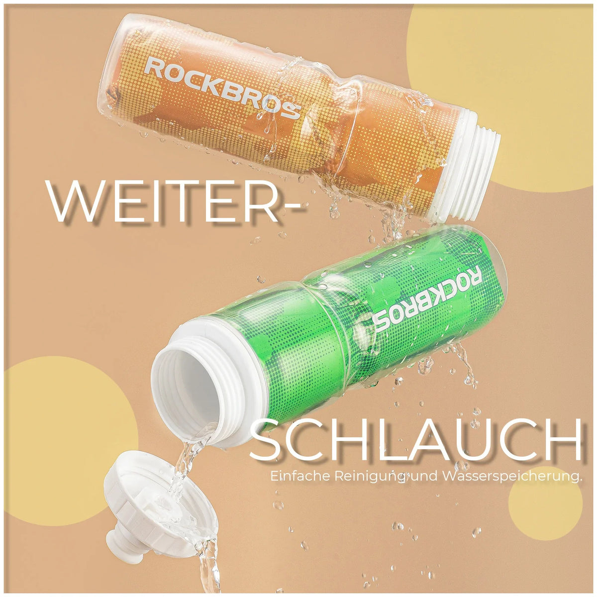 ROCKBROS Fiets Drinkfles 670ML Drukbaar