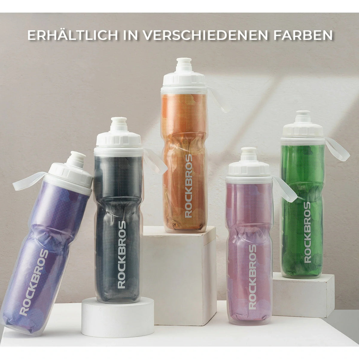 ROCKBROS Fiets Drinkfles 670ML Drukbaar