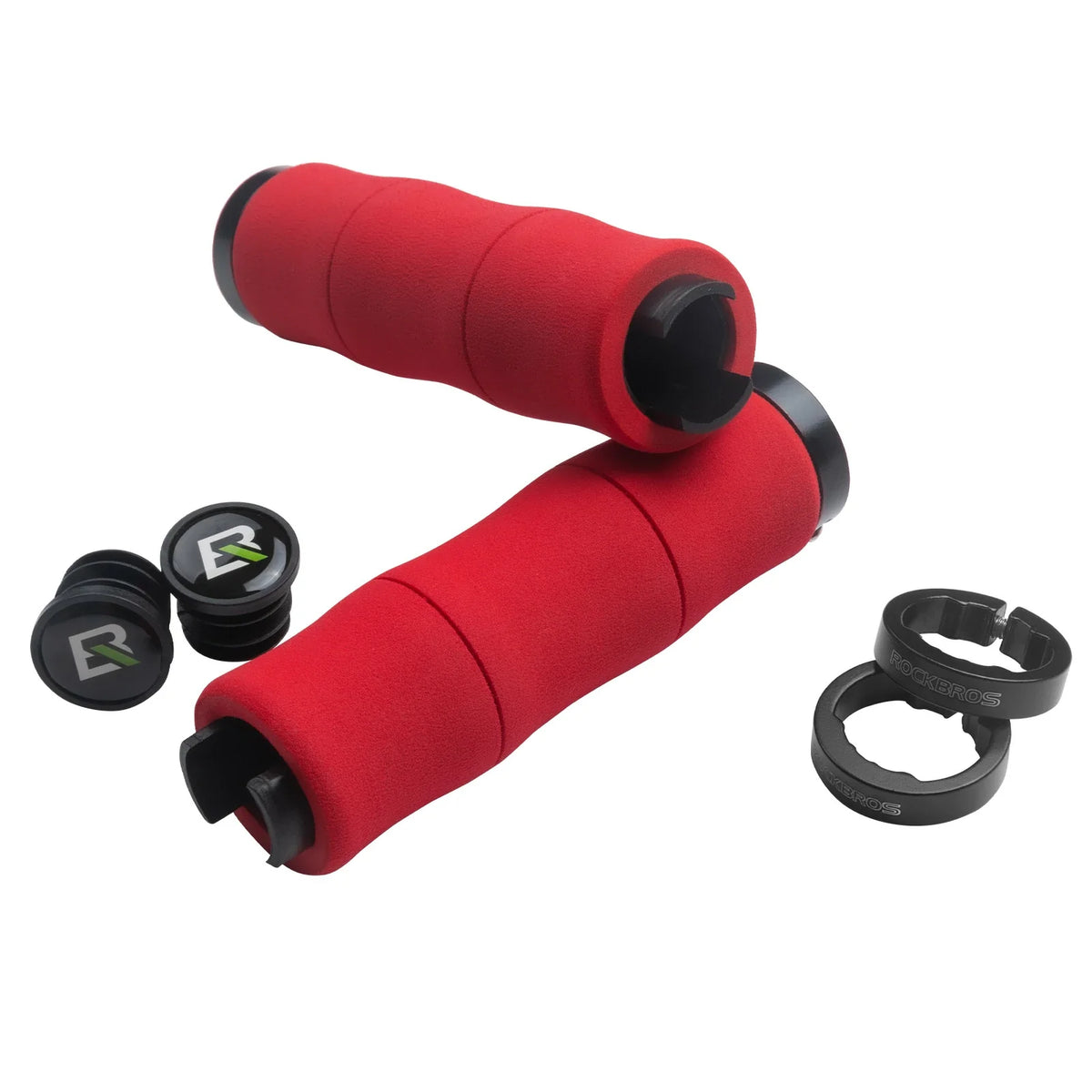 ROCKBROS Fietsgrepen antislip EVA schuim fiets stuur grepen met aluminium 22MM
