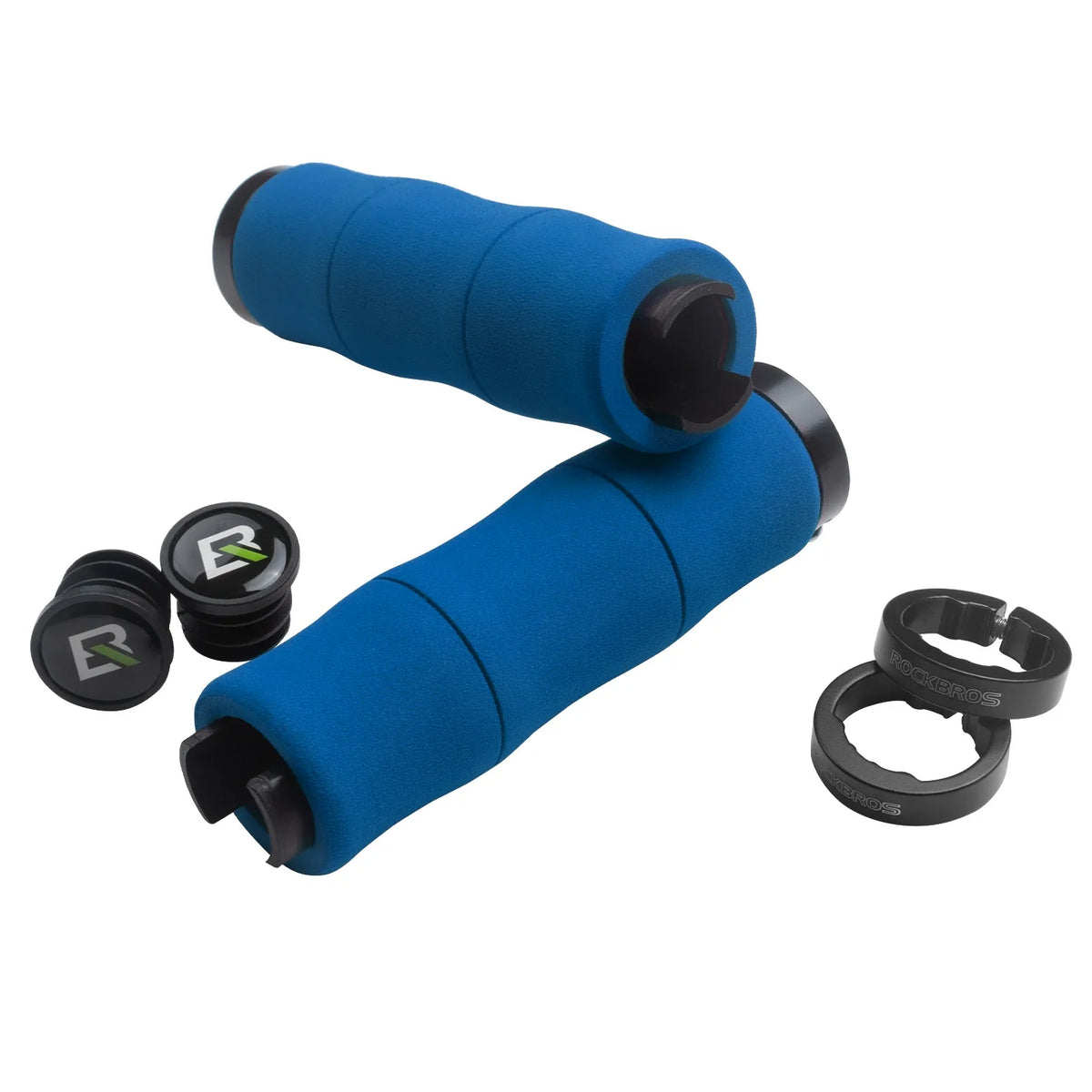 ROCKBROS Fietsgrepen antislip EVA schuim fiets stuur grepen met aluminium 22MM
