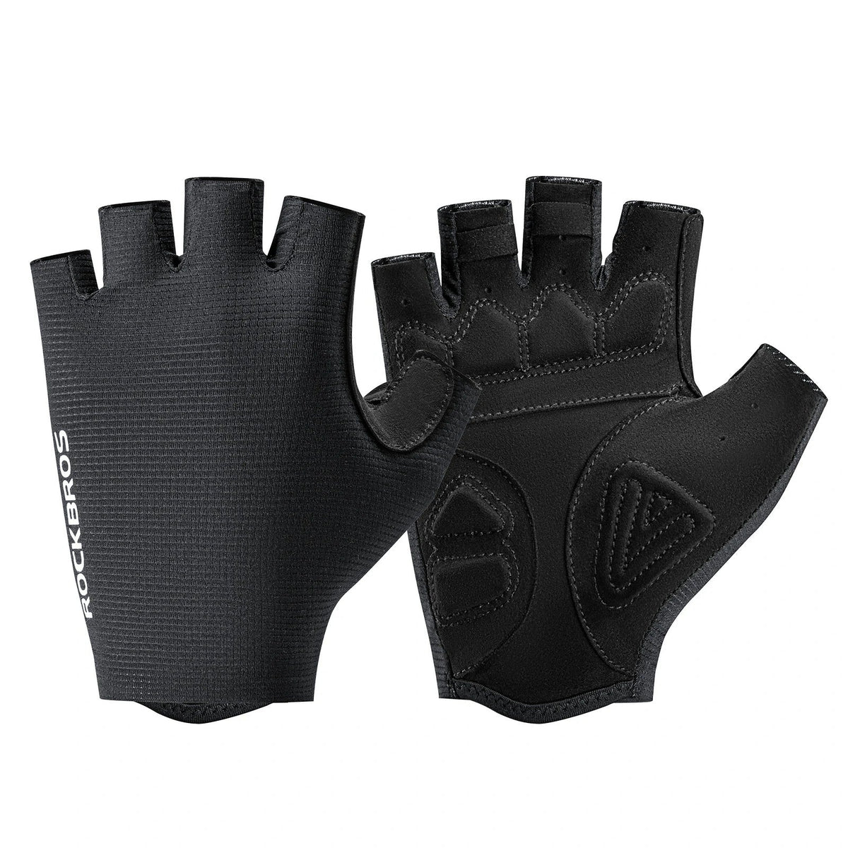 ROCKBROS Fietshandschoenen halve vingers met schokdempende SBR-vulling - S396