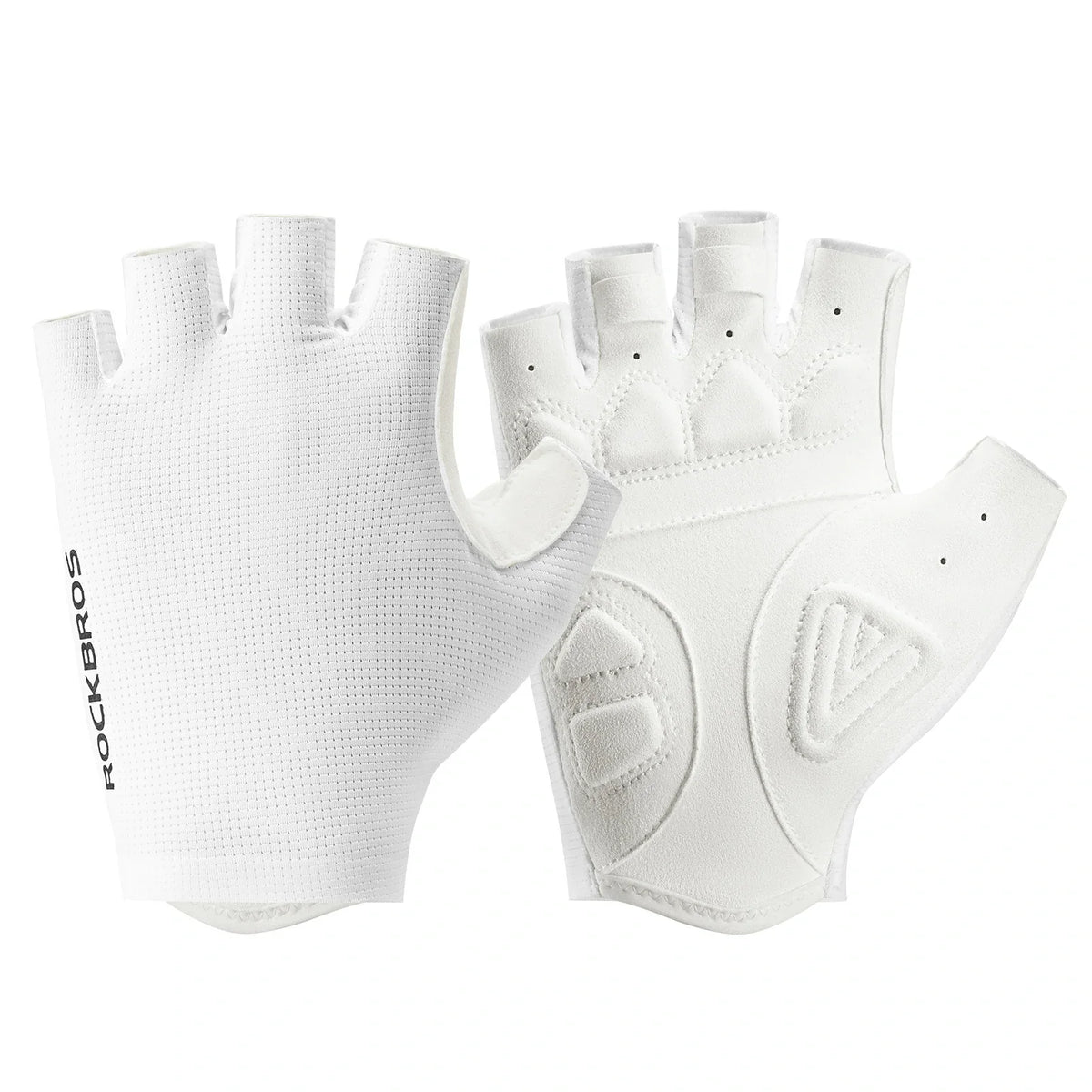 ROCKBROS Fietshandschoenen halve vingers met schokdempende SBR-vulling - S396