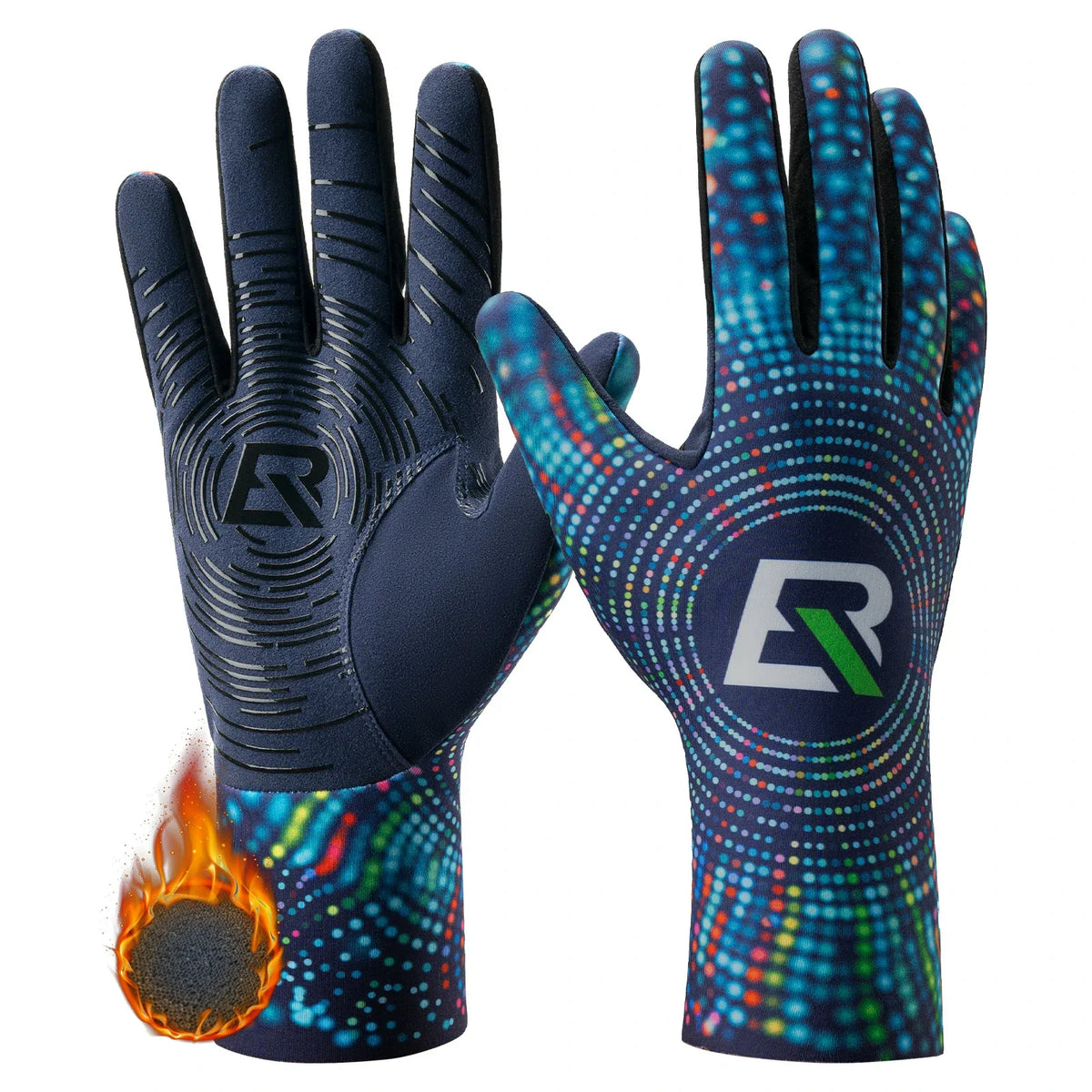 ROCKBROS Fietskoude weer handschoenen herfst en winter volledige vinger handschoenen elastisch anti-slip
