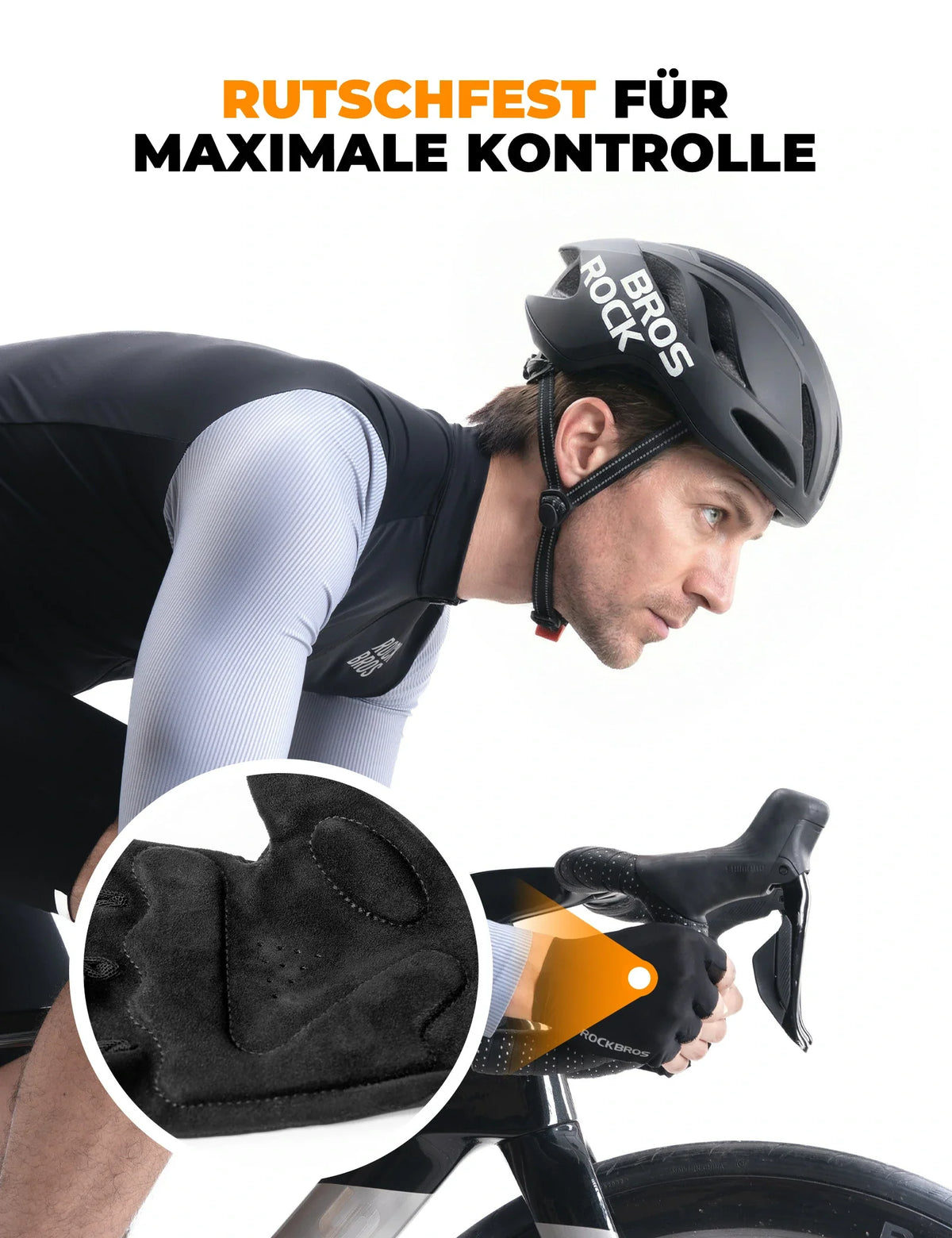 ROCKBROS Fietshandschoenen Zomer Vingerloos, antislip & Ademend, Sporthandschoenen