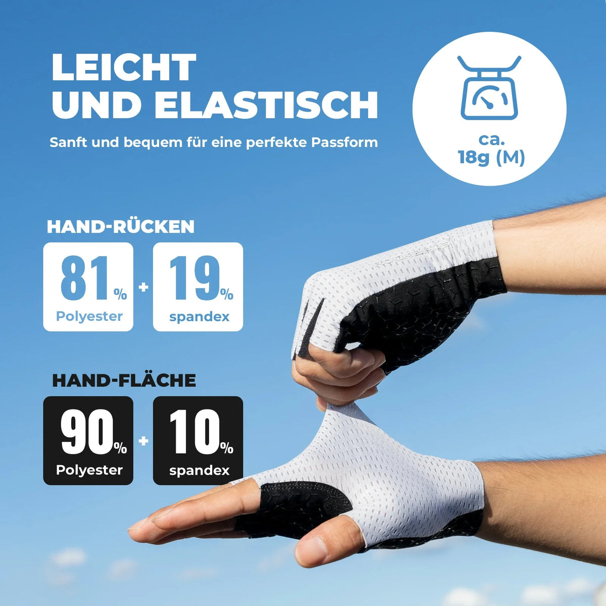 ROCKBROS Fietsk handschoenen zomer, antislip en ademend